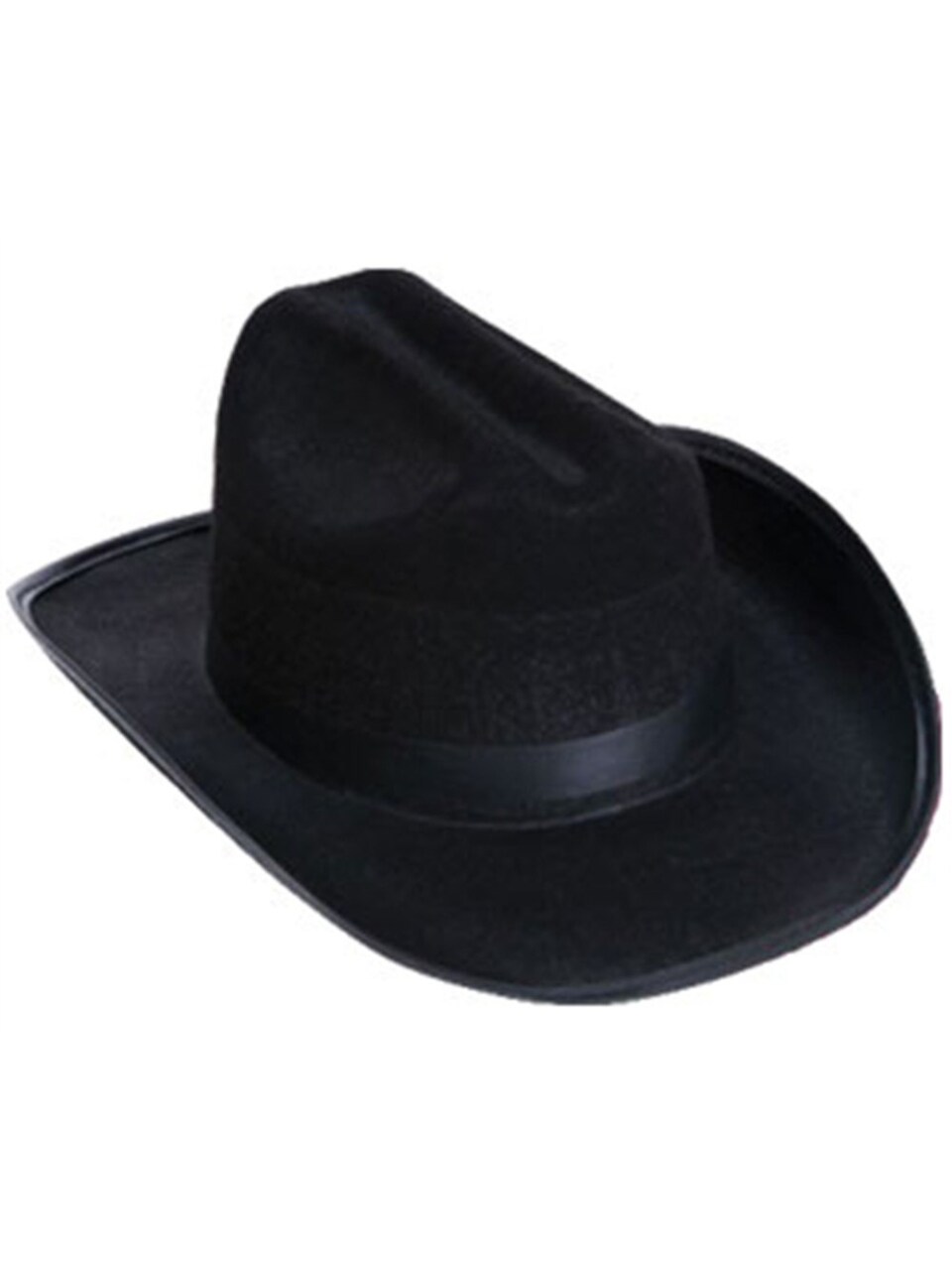 Child's Black Cowboy or Cowgirl Hat With Neck String Costume Accessory